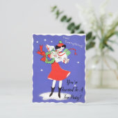 Invitation les années 1950 ont inspiré l'invitation de thé de (Debout devant)