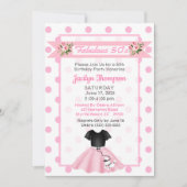 Invitation les années 50 fabuleuse jupe de caniche 50e annive (Devant)