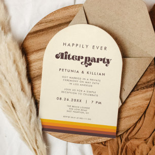 Invitation Les années 60 rétro Vintage Heureusement toujours 