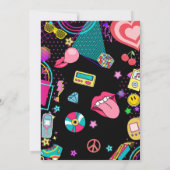 Invitation les années 70 années 80 90 ensemble (Dos)