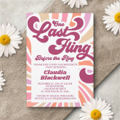 Invitation les années 70 Bachelorette