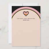 Invitation Les années 70 Boogie Disco Dancing Bride Bachelore (Dos)