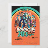 Invitation les années 70 Boogie Retro Disco Danser Bride Bach (Devant)