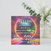 Invitation les années 70 Disco Ball Retro Nostalgia Faire-par (Debout devant)