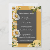 Invitation les années 70 Retro Daisy Mariage - terracotta ora (Devant)