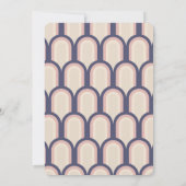 Invitation les années 70 rétro super Design en Fête des marié (Dos)