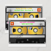 Invitation les années 80 ont inspiré l'anniversaire (Devant / Derrière)