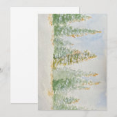 Invitation les arbres enneigés (Devant / Derrière)