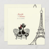 Invitation Les Aristochats Noirs - passion française 2 (Devant / Derrière)