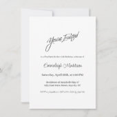 Invitation Les Aventures d'Alice au Pays des Merveilles Thé à (Dos)