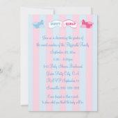 Invitation Les avions et le genre de rayures de bannières (Dos)