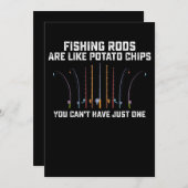 Invitation Les bâtonnets de pêche sont comme des chips de pom (Devant / Derrière)