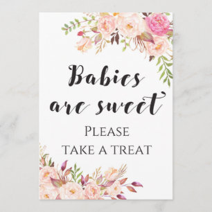 Invitation Les bébés Boho sont douceurs prenez plaisir Signe