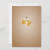 Invitation Les bébés brassent Twin Co-Ed Bier Baby shower (Dos)