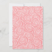 Invitation Les beignets | Cute Dessert Thème Fête d'Anniversa (Dos)