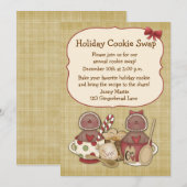 Invitation Les biscuits en pain d'épice, la viande de porc (Devant / Derrière)