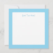 Invitation Les bleus layette mignons "c'est baby shower d'un (Dos)