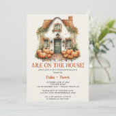 Invitation Les Boissons Sont À La Maison ! Fête d'Halloween (Debout devant)