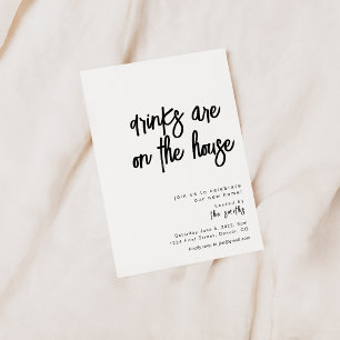 Invitation Les Boissons Sont Sur L'Invitation De La Maison