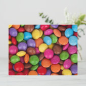 Invitation Les bonbons colorés (Debout devant)