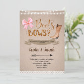 Invitation Les bottes ou le genre d'arc indiquent (Debout devant)