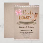 Invitation Les bottes ou le genre d'arc indiquent (Devant / Derrière)