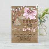 Invitation Les bottes ou les arcs genre révèlent l'invitation (Debout devant)