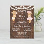 Invitation Les bottes ou les vaches La révélation du genre da (Debout devant)