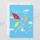 Invitation Les cerfs-volants dans le ciel C'est un Baby showe (Dos)