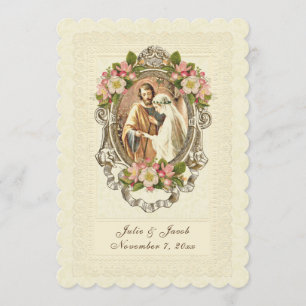 Invitation Les cerisiers en dentelle Vintage traditionnels