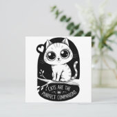 Invitation Les Chats Sont Les Compagnons Appropriés (Debout devant)