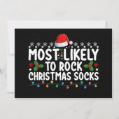 Invitation Les Chaussettes De Noël Les Plus Susceptibles De R (Devant)