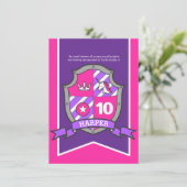 Invitation Les chevaliers de princesse protègent les enfants (Debout devant)