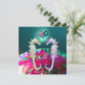 INVITATION LES CHEVAUX DE MER DANS AMOUREUX BEACH MARIAGE MON (Debout devant)