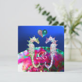 INVITATION LES CHEVAUX DE MER DANS AMOUREUX BEACH MARIAGE MON (Debout devant)