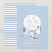 Invitation Les choses sauvages | Au-dessus du Baby shower des (Devant / Derrière)