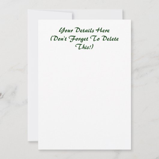 INVITATION LES CHUTES D'EAU (Dos)