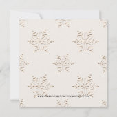 Invitation Les cloches d'argent de Noël COUPE Fête de Noël (Dos)