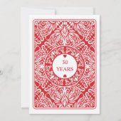 Invitation Les Coeurs de la fête de la retraite jouent à la c (Dos)