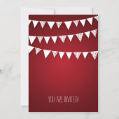 Invitation Les coeurs de la fête du réchauffement des foyers (Dos)