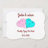 Invitation les coeurs de m. & mrs (Devant)