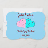 Invitation les coeurs de m. & mrs (Devant)