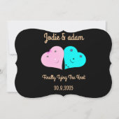 Invitation les coeurs de m. & mrs (Devant)