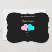 Invitation les coeurs de m. & mrs (Dos)