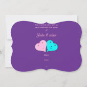 Invitation les coeurs de m. & mrs (Dos)
