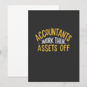 Invitation Les Comptables Travaillent Leurs Actifs (Devant / Derrière)