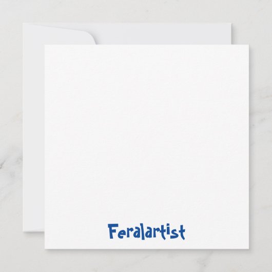 Invitation Les Conversations Noir et Botticelli Shell, (Dos)