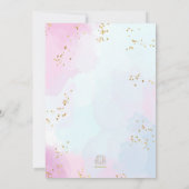 Invitation Les Coquillages Sous Le Baby shower Marin (Dos)