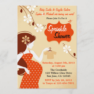 Invitation Les couleurs d'automne arrosent l'invitation de