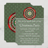 Invitation Les couleurs de l'invitation de Noël (Devant / Derrière)